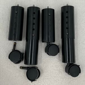 6-10" Replacement Legs x4 w/Casters M8 Adjustable Bed Leggett&Platt Tempur-Pedic